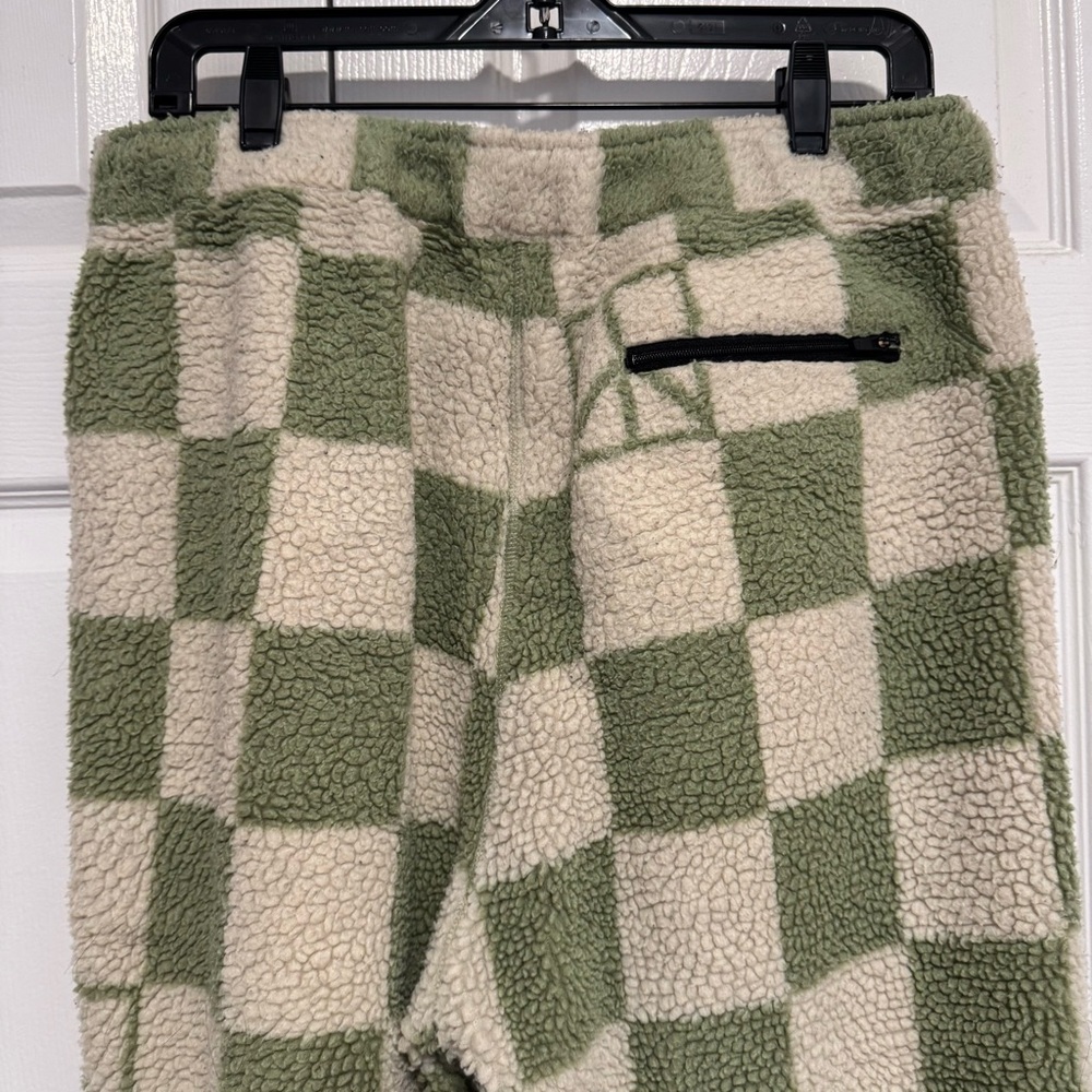 Saturdays NYC Green and White Polar Fleece Serai Trousers - Size large - Picture 10 of 14